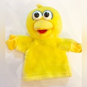 SESAME STREET Vintage 1996 TYCO Big Bird Hand Puppet Plush Toy Collectible